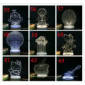 Acrylique LED 3D Light, éclairage Illuminations Touch Control 3D Light